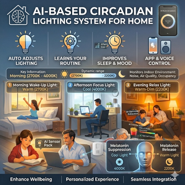 AI-Based Circadian Lighting System for Home